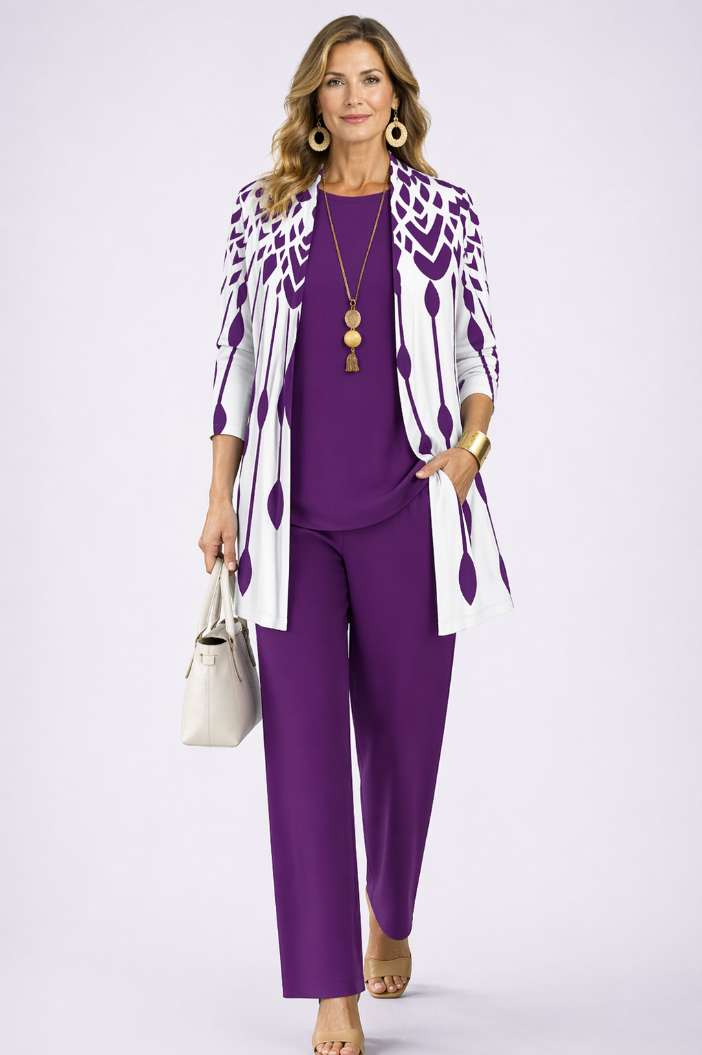 Lalaine | Conjunto de Tres Piezas Elegancia Clásica — AMELOVA