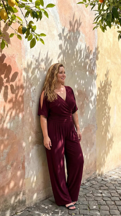 Nyxara | Jumpsuit Elegante de Hombros Descubiertos
