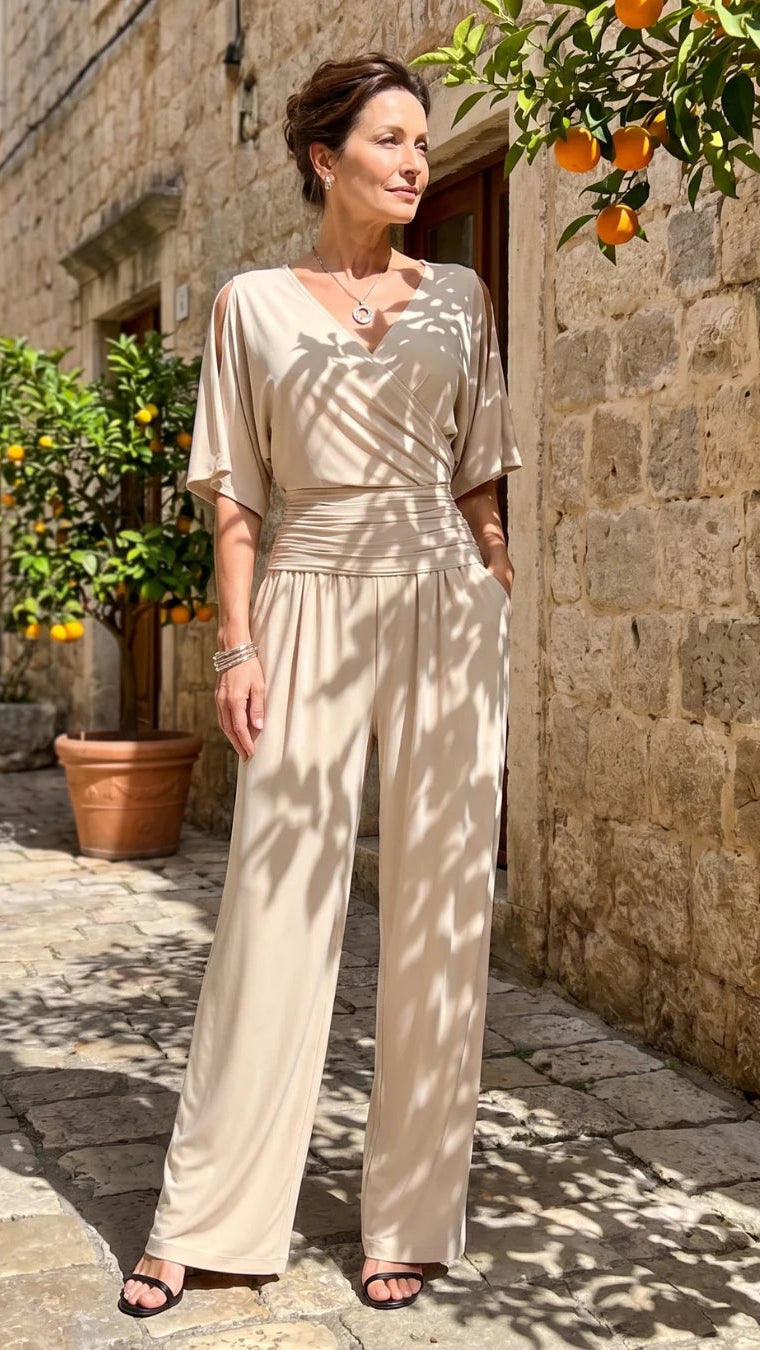 Nyxara | Jumpsuit Elegante de Hombros Descubiertos