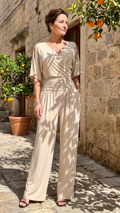 Nyxara | Jumpsuit Elegante de Hombros Descubiertos