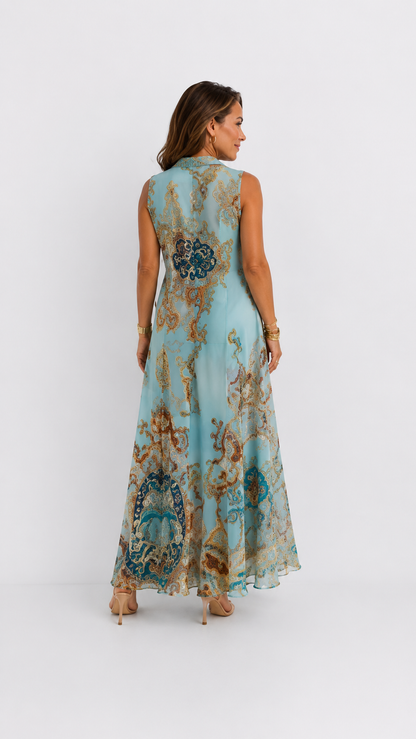 Fiorella | Vestido Camisero Bohemio Maxi