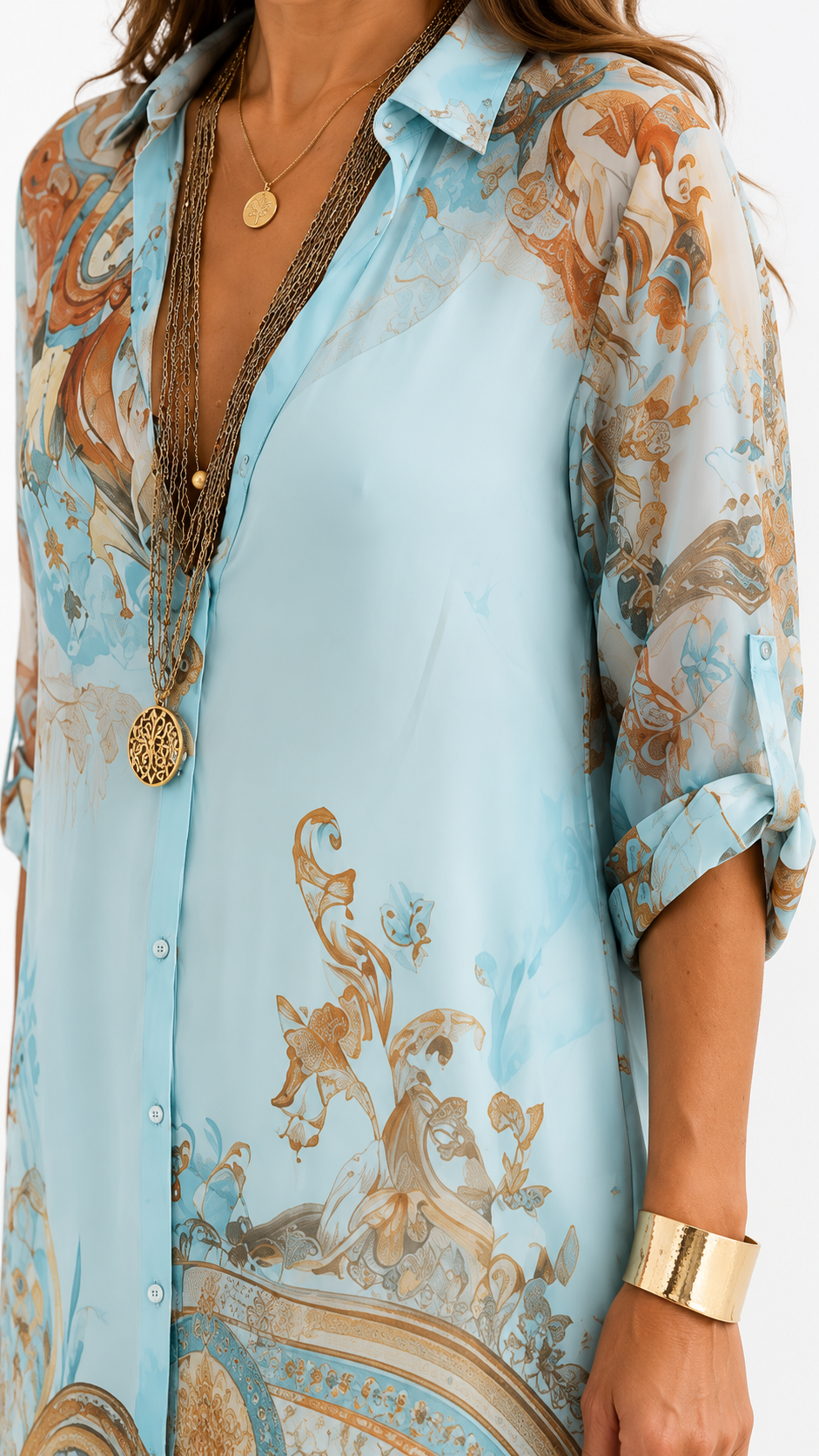 Lorna | Vestido Camisero Mediterráneo