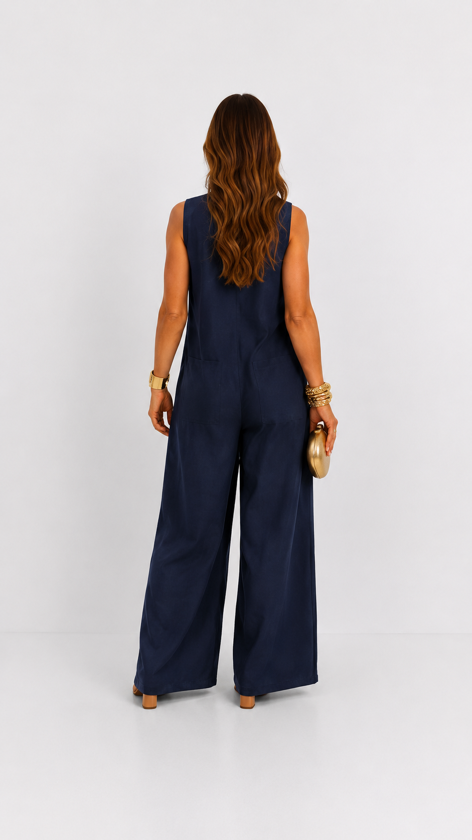 Claire | Jumpsuit Elegante de Lino con Corte Amplio y Cómodo