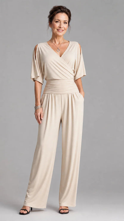 Nyxara | Jumpsuit Elegante de Hombros Descubiertos
