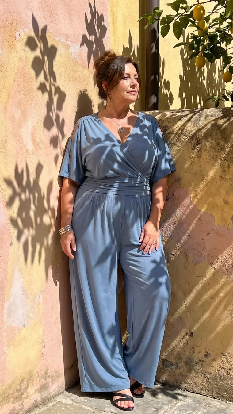 Nyxara | Jumpsuit Elegante de Hombros Descubiertos