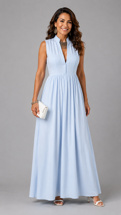 Virelia | Vestido Maxi Elegante de Caída Fluida
