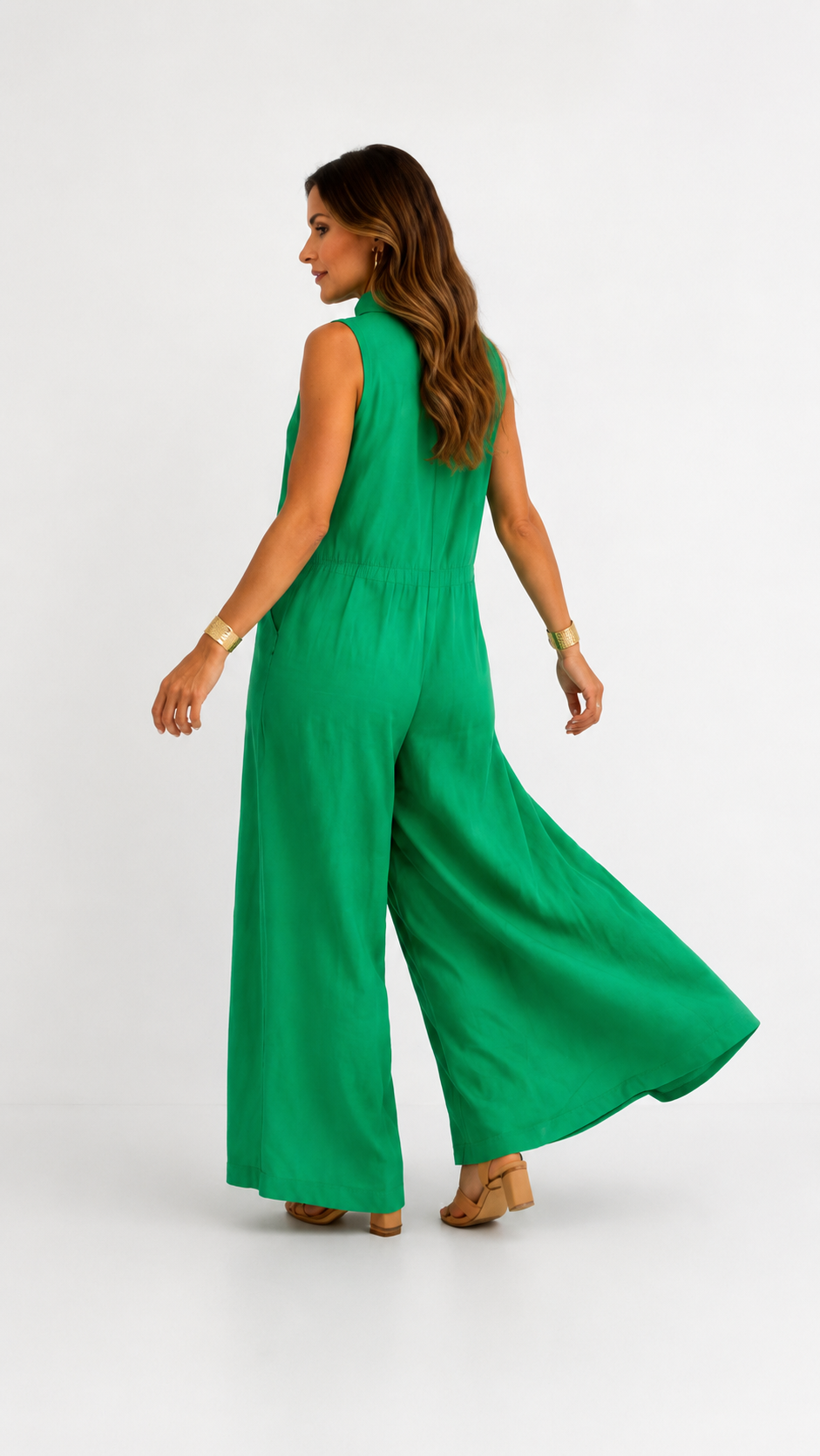 Claire | Jumpsuit Elegante de Lino con Corte Amplio y Cómodo