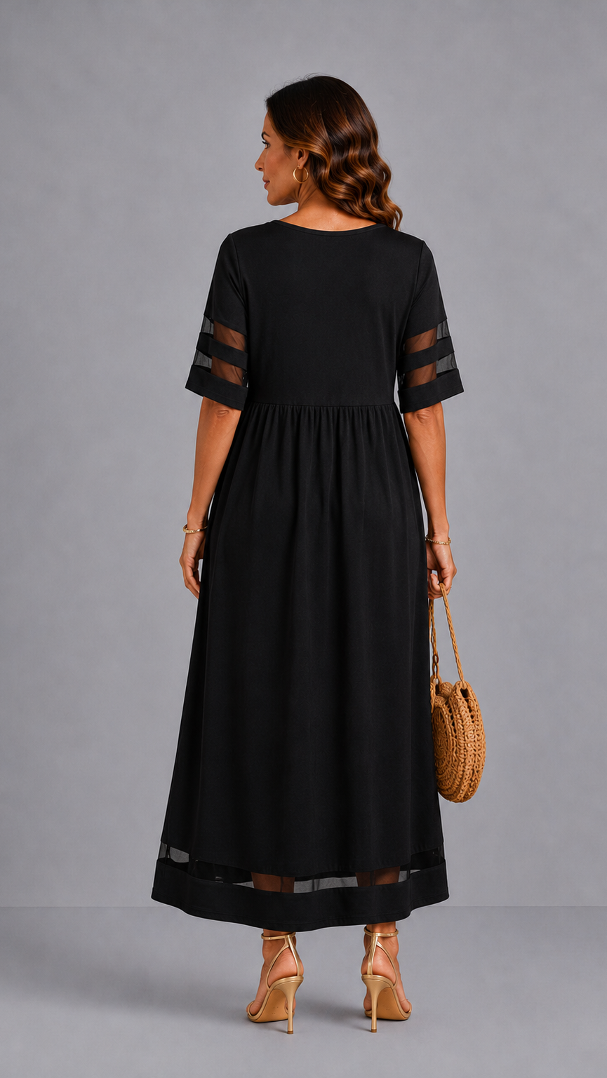 Aubrey™ – Vestido midi que disimula el abdomen