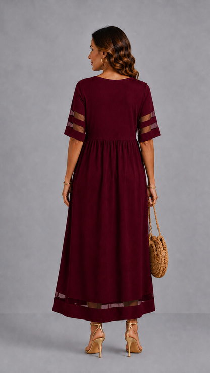 Aubrey™ – Vestido midi que disimula el abdomen