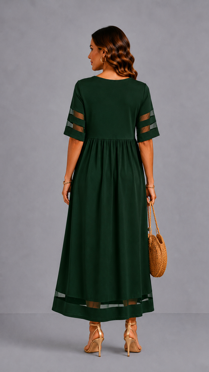 Aubrey™ – Vestido midi que disimula el abdomen
