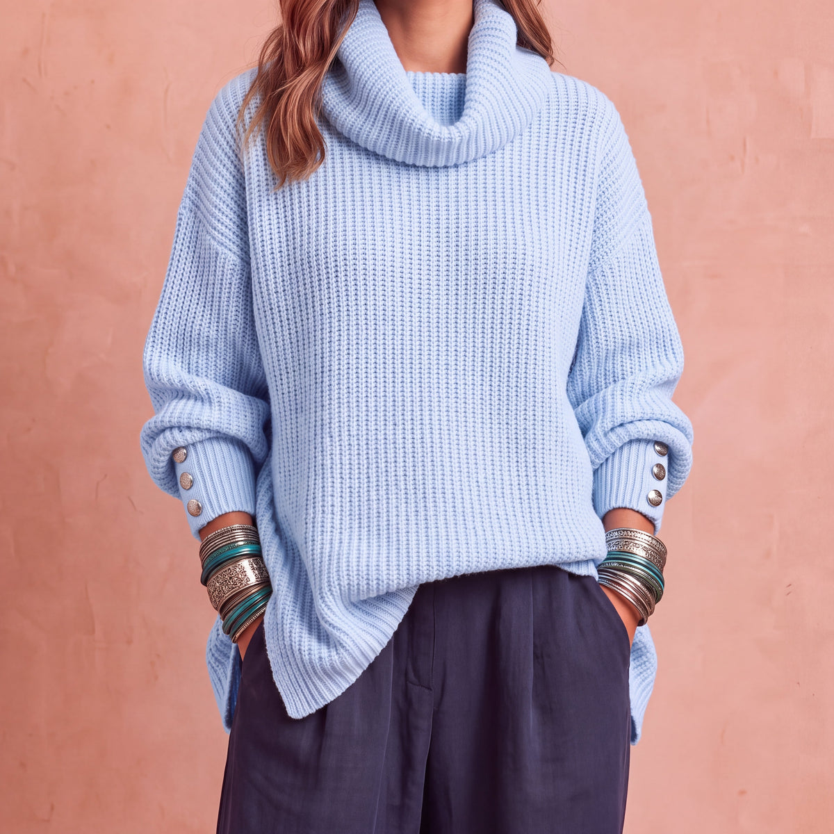 Solène | Jersey fino de cuello vuelto