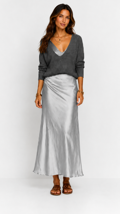 Luna | Vestido Satinado