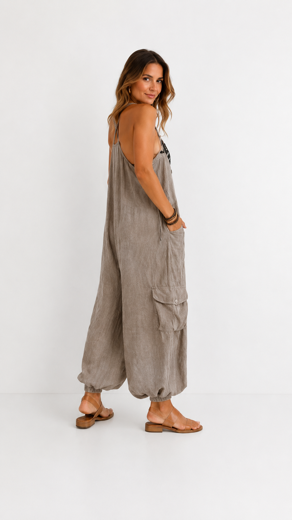 Erminilde | Jumpsuit Bordado de Estilo Bohemi